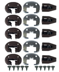Kenlin Lot Of 5 Sets Of Enhanced Commercial Style Kenlin Rite-Trak Ii Model #168 (Drawer Stop With Roller)