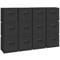 Easi 11 inch Cube Storage Bins, 12 Storage Cube Organizer, Collapsible Fabric storage cubes with Handles, Closet Storage Basket 