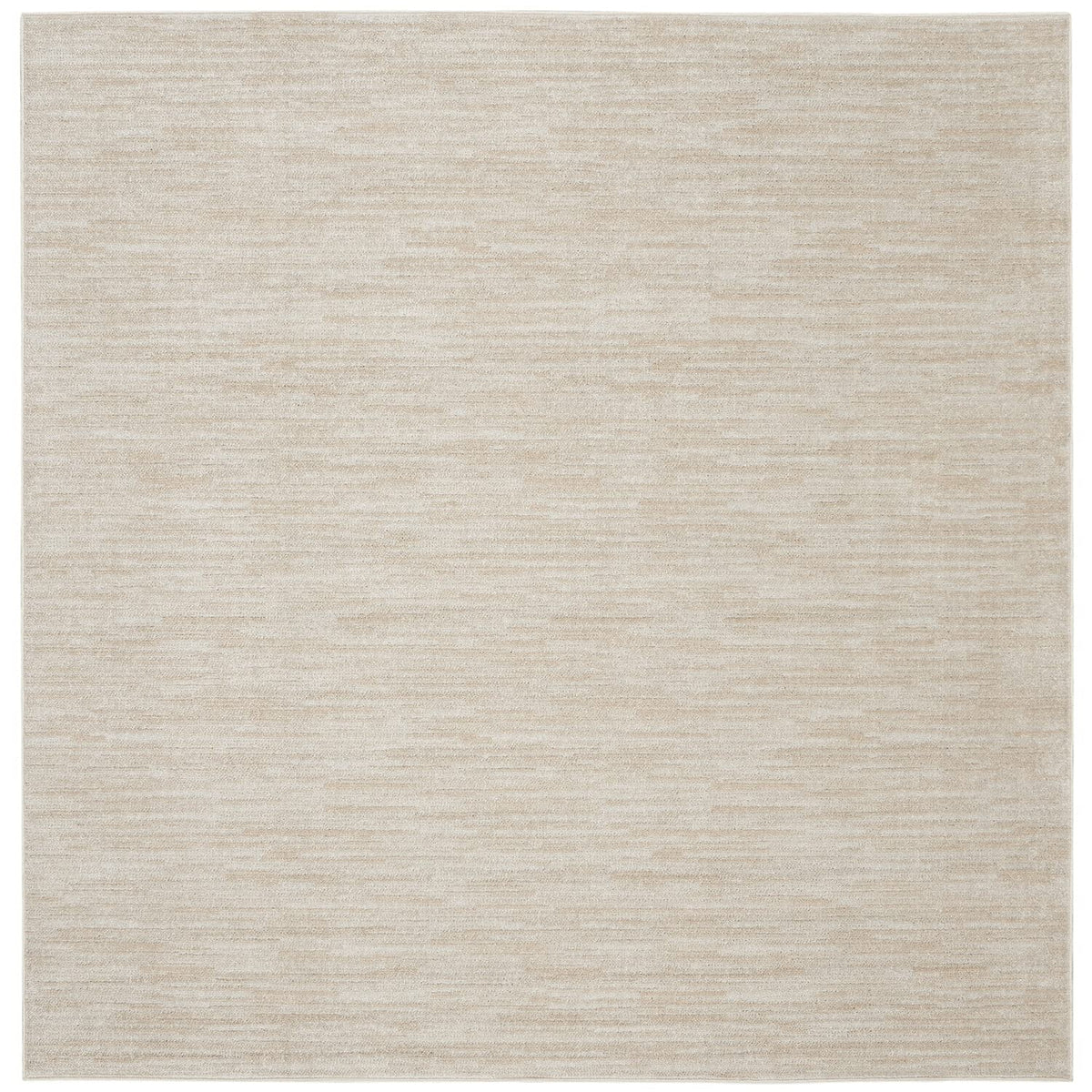 Nourison Essentials Indoor/Outdoor Ivory Beige 9' X Square Area Rug, Easy Cleaning, Non Shedding, Bed Room, Living Room, Dining