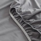 SPRINGSPIRIT Twin Sheets Set - 4 Piece Grey Bed Sheets with Deep Pockets, Super Soft & Breathable for Ultimate Comfort
