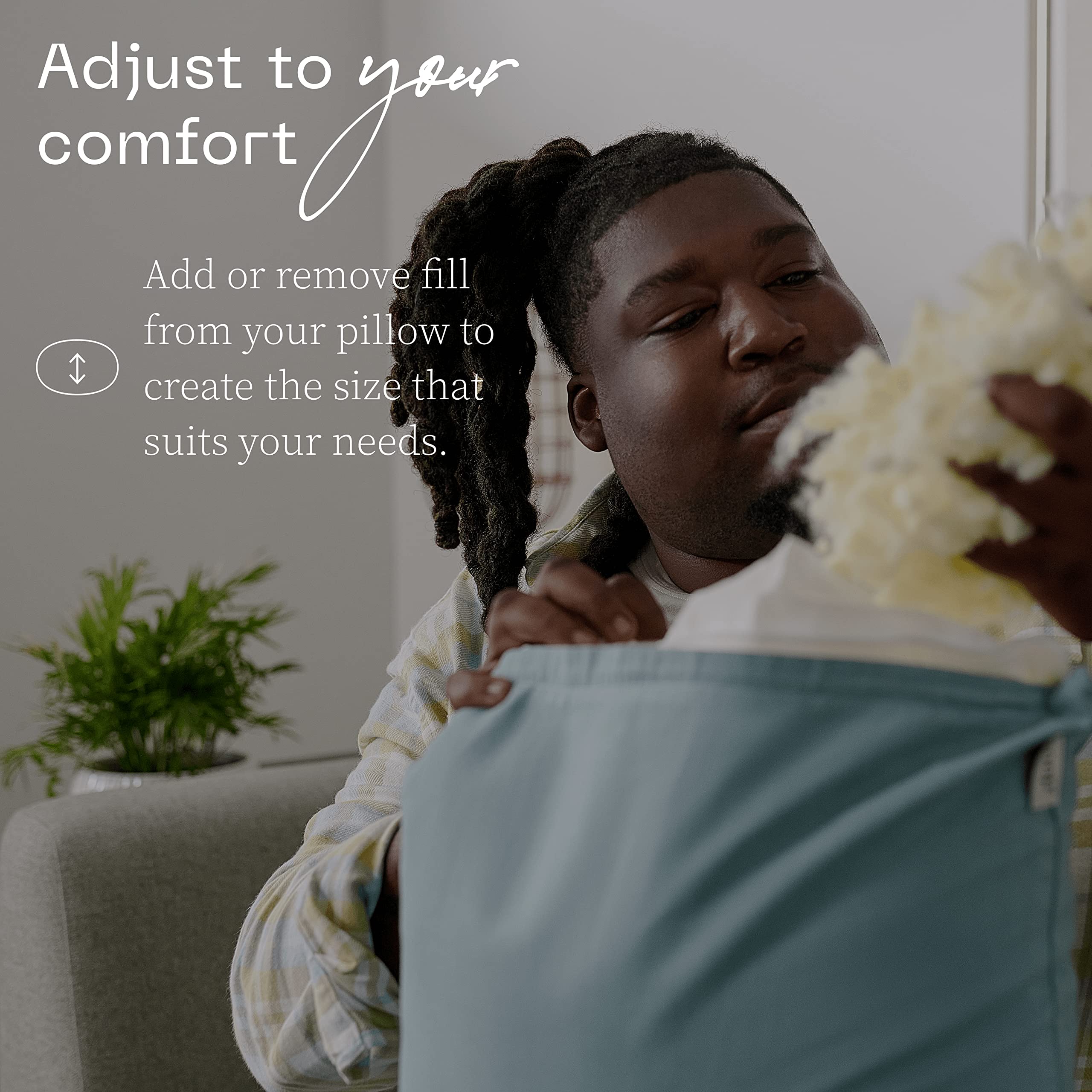 Coop Home Goods Throw Pillows (Pack Of 2 White), 20X20 Pillow Inserts, Indoor & Outdoor Pillows, Adjustable Couch Pillows & Deco