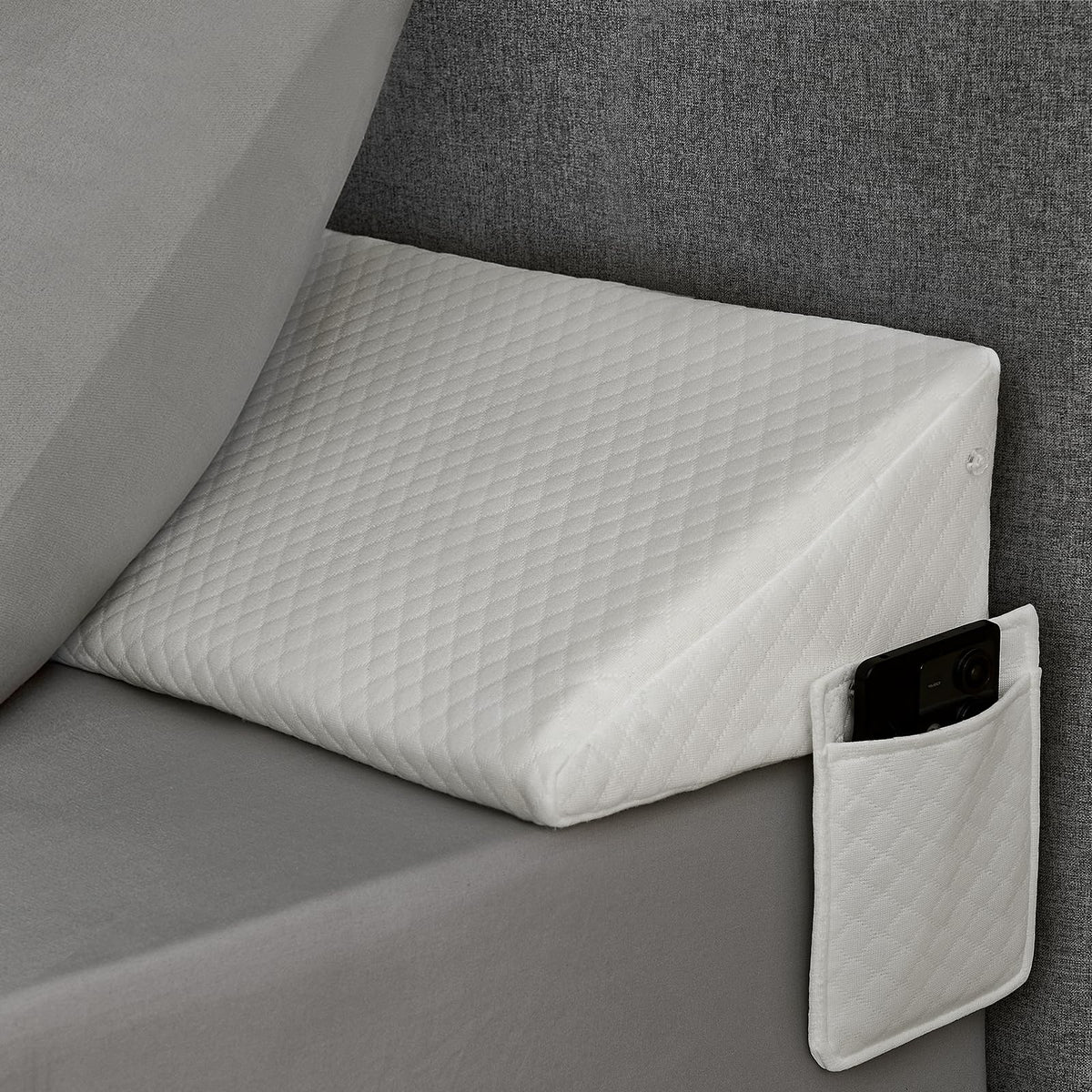 Rujipo Full (54'X10'X6') Bed Wedge Pillow For Headboard - Bed Gap Filler - Mattress Wedge - Bloster Triangle Pillow For Sleep