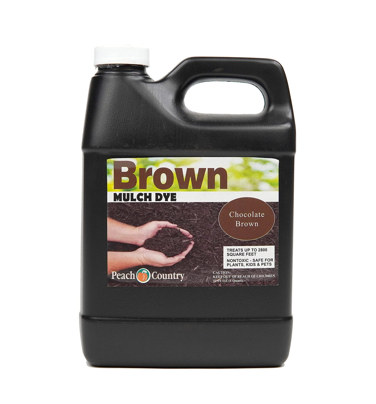 Peach Country Chocolate Brown Mulch Dye Color Concentrate - 2,800 Sq. Ft. - Brighten Up Your Old Mulch Beds Easily With Our Prem