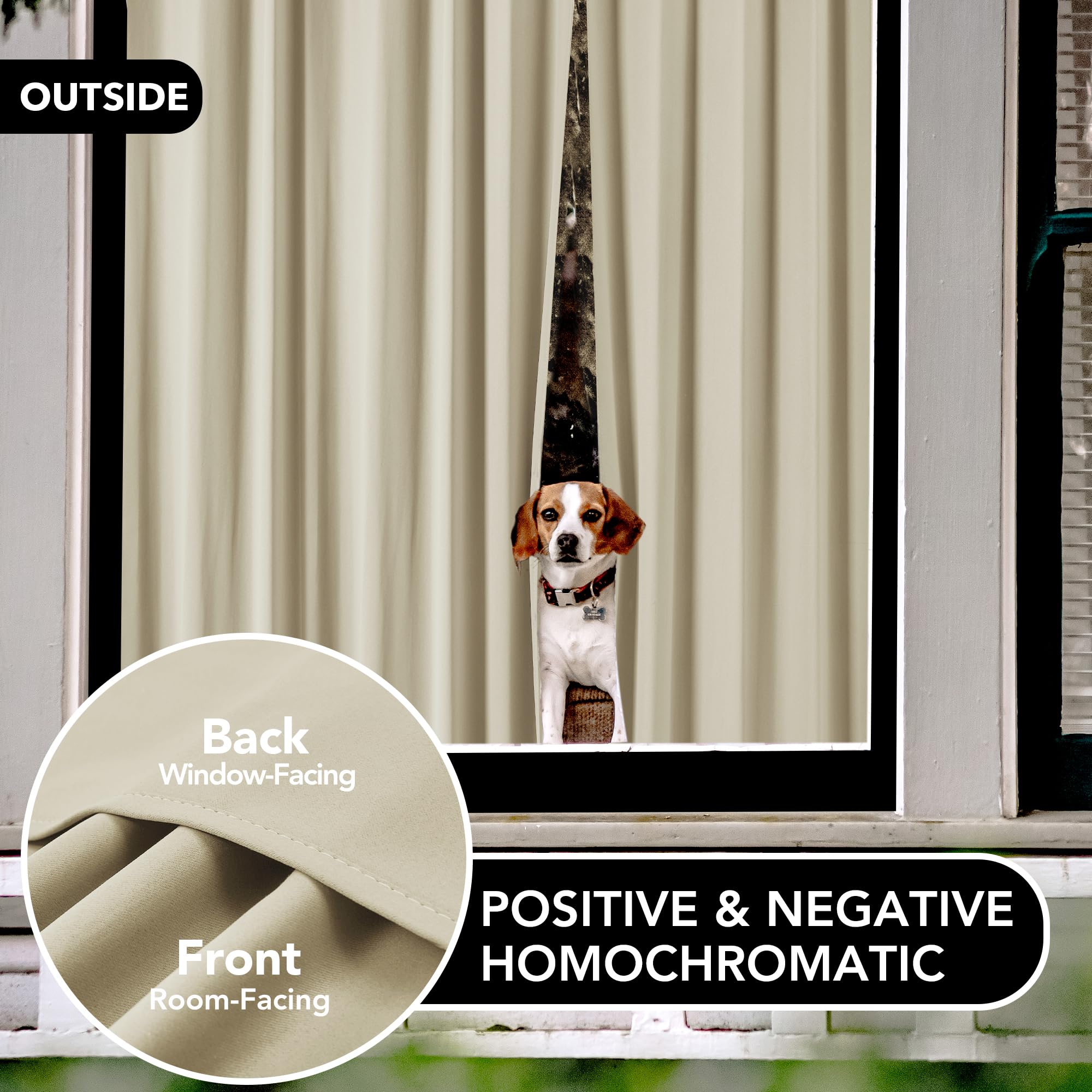 Deconovo Blackout Curtains For Bedroom–Thermal Insulated, Noise-Reducing, Energy-Efficient Drapes For Privacy & Soundproofing–Ideal For Parents, Seniors–42W X 54L Inch, Dark Beige, 2 Panels