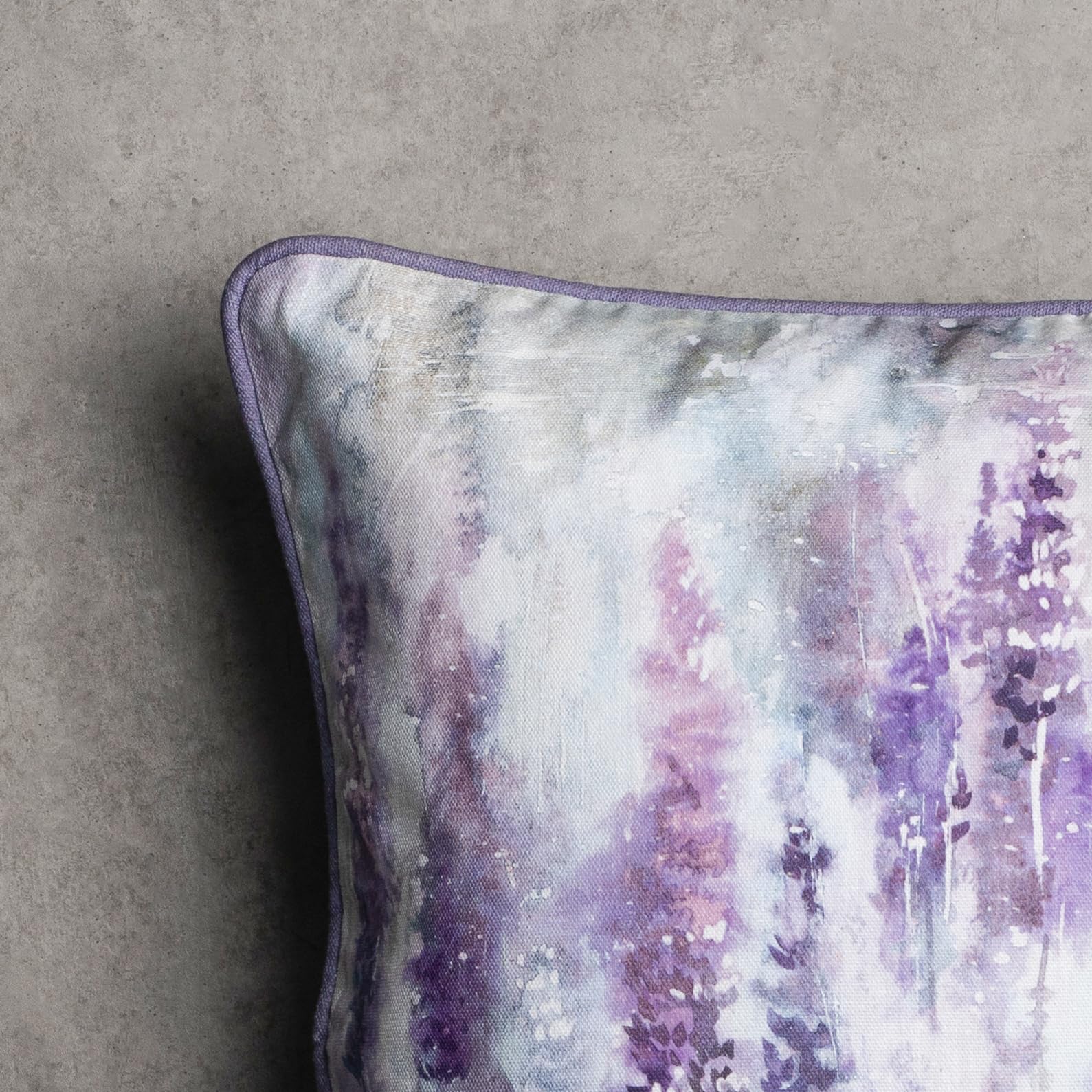 Maison D' Hermine Decorative Pillow Cover 100% Cotton, Toile Washable Cushion Cover With Invisible Zipper For Living Room, Sofa, Rose Lavender Sage - Lavender Morning - Spring/Summer (18'X18')