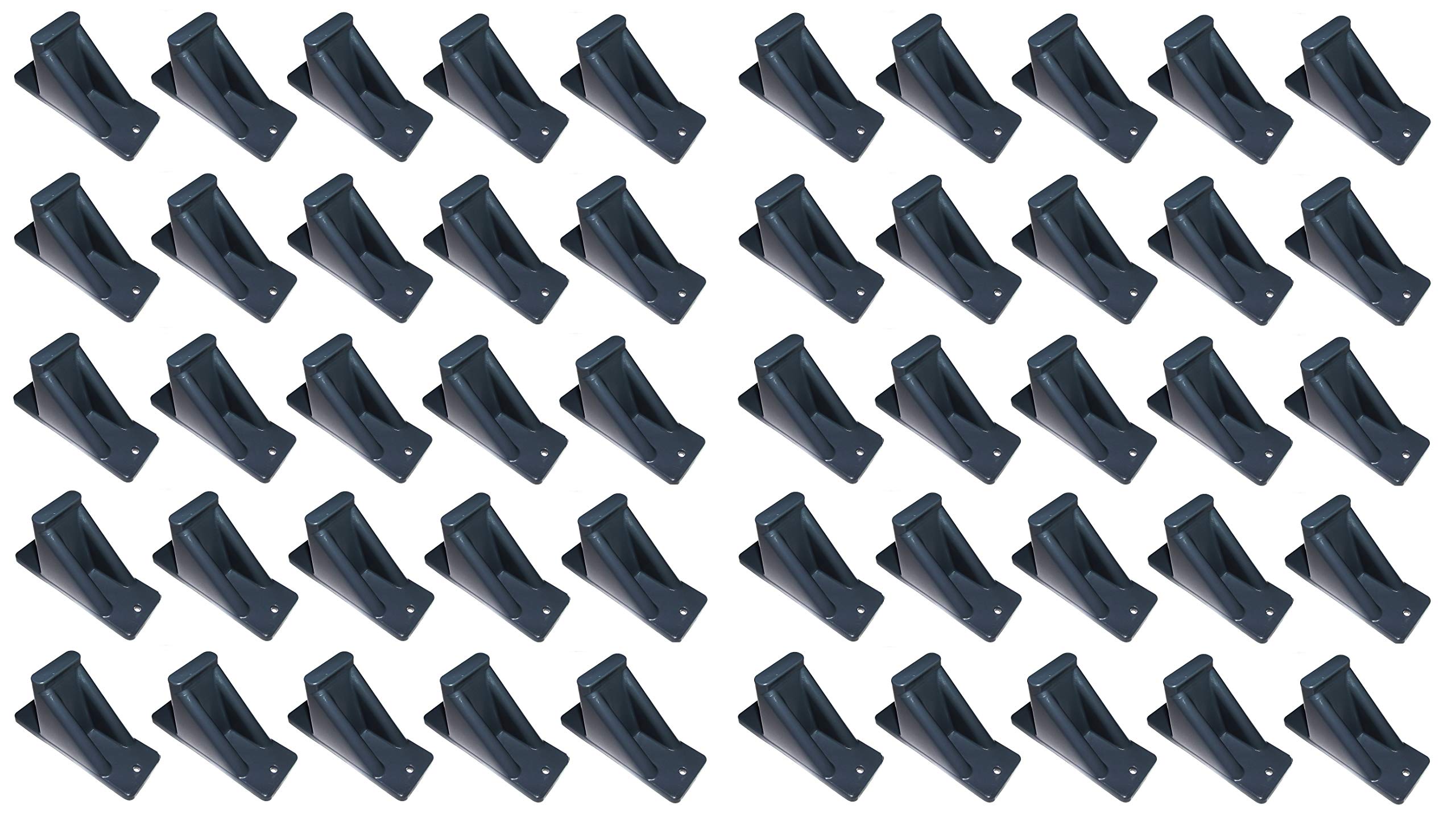 Jsp Manufacturing Dark Grey Plastic Mini Roof Snow And Ice Guard - Multi-Quantity Pack | Prevent Sliding Snow Stop Buildup (75)