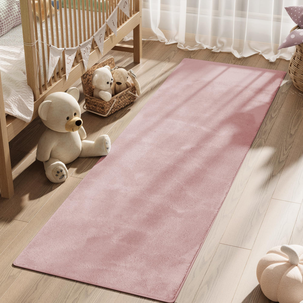 jinchan Solid Plush Runner Rug 2x5 Performance Shaggy Rug Washable Rug Hallway Rug Soft Rug Modern Faux Faux Wool Rug Cozy Non S