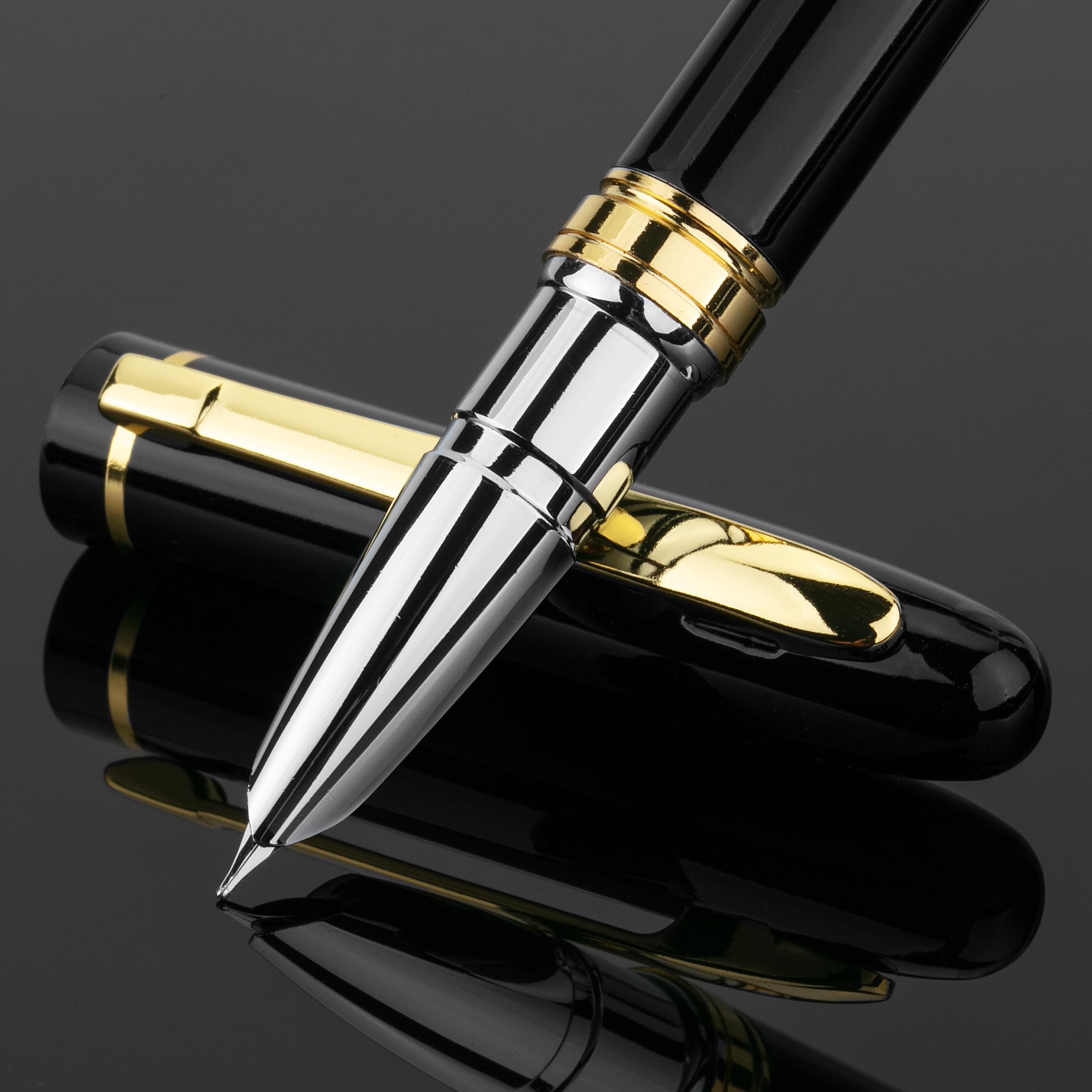 Mr. Pen- Luxury Fountain Pen, Fine Nib, Black, For Writing And Journaling, Calligraphy