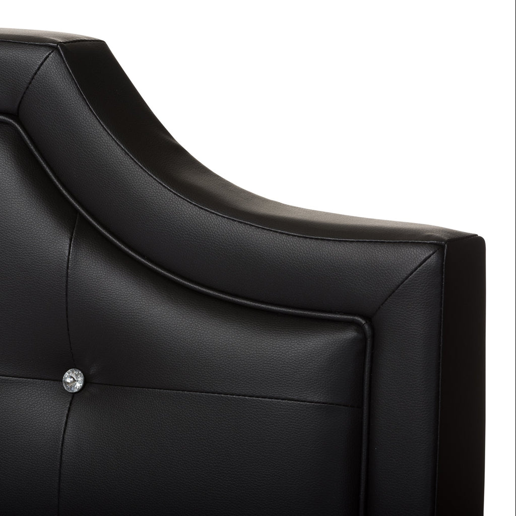 Baxton Studio BBT6376-Black-King Platform, King, Black