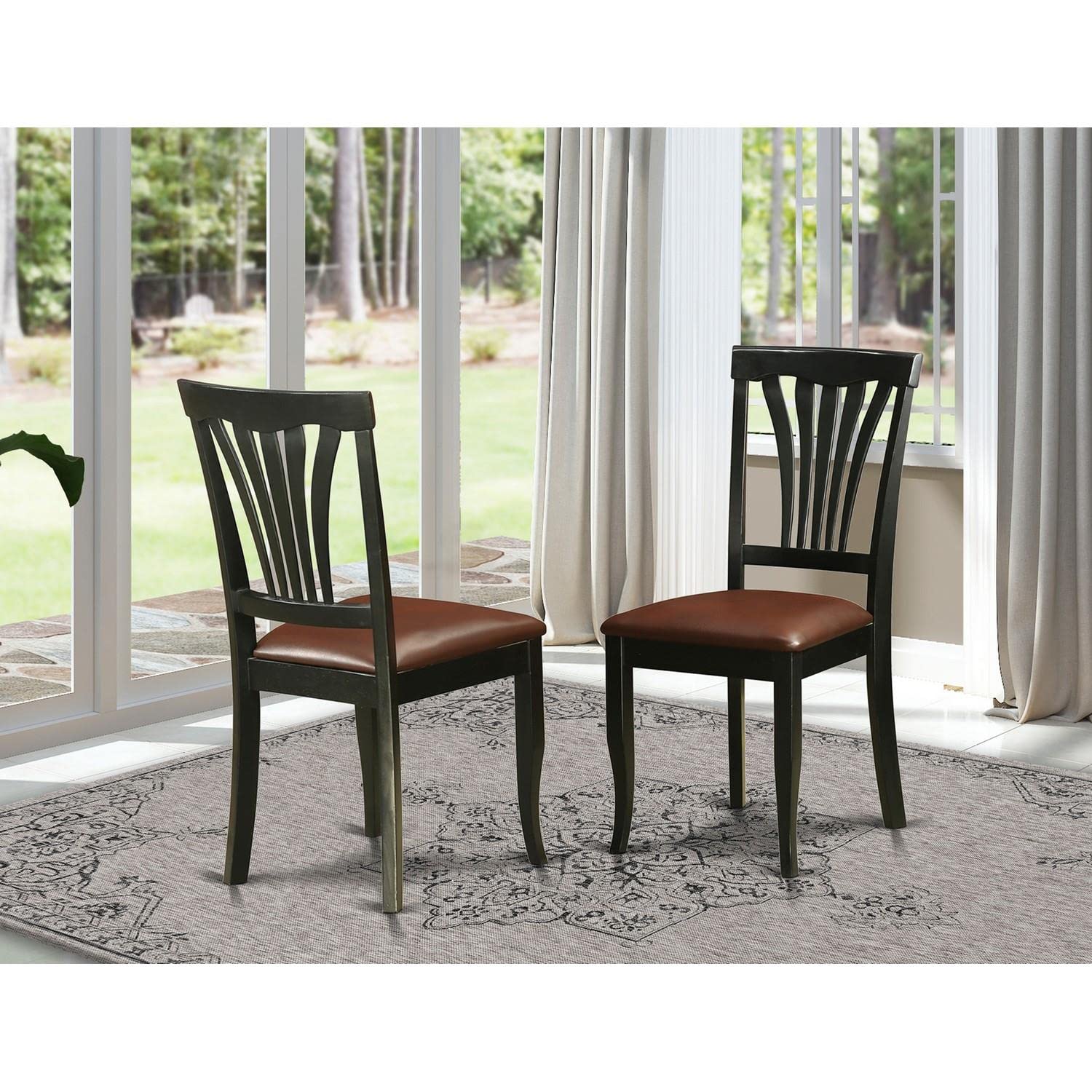 East West Furniture Avon Dining Chairs - Thumbnail 3