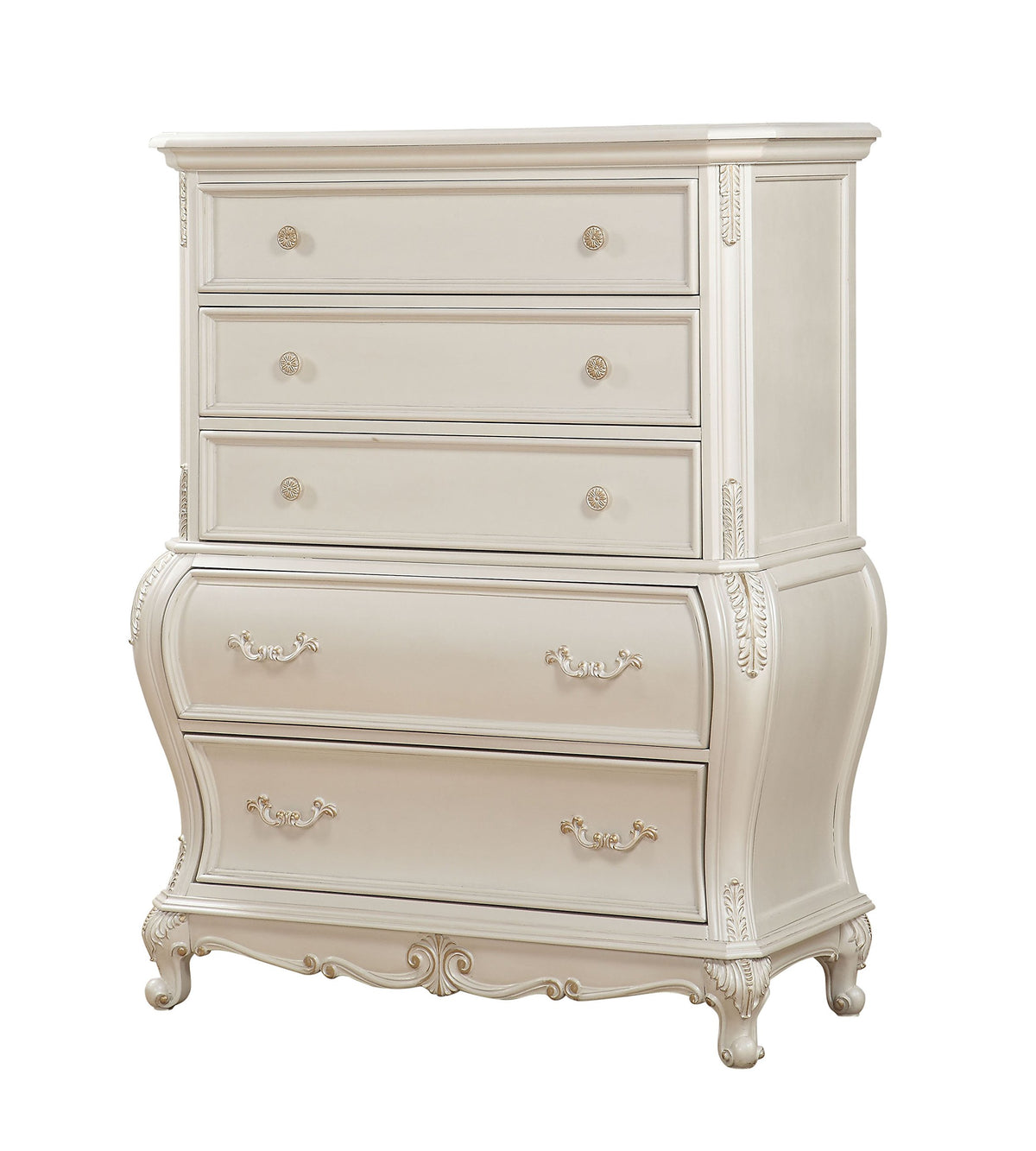 ACME Chantelle Chest (no granite top) - 23546 - Pearl White