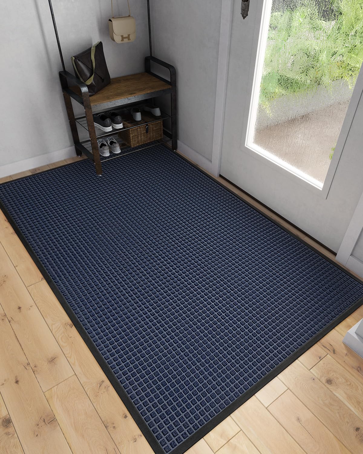 Dexi Door Mat Heavy Duty Outdoor Indoor Doormat, Stain And Fade Resistant, Non Slip Front Door Mats, Patio Entryway Floor Mat, 7