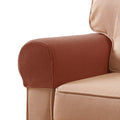 Subrtex Stretch Armrest Covers Spandex Anti-Slip Arm Covers For Chairs Sofa Armchair Slipcovers For Recliner Sofa With Twist Pins 2Pcs (Brick)
