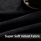 Joydeco Black 100% Blackout Curtains 96 Inches Long 2 Panels Set, Black Out Curtain For Bedroom, Grommet Heavy Luxury Thermal In