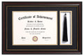 ELSKER&HOME 11x17 Diploma Frames with Tassel Holder for 8.5x11 Certificate Document Shadow Box, Mahogany Frame, Degree Double Ma