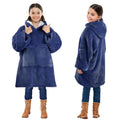 Solaris Oversized Wearable Blanket Hoodie For Kids, Warm Soft Kids Gift, Super Cozy Sherpa Fleece Hoodie Sweatshirt Pullover For