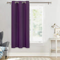 Mysky Home Blackout Curtains For Living Room Thermal Insulated Grommet Curtain Room Darkening Window Panel For Bedroom, 1 Curtain Panel, 42 X 63 Inch, Royal Purple