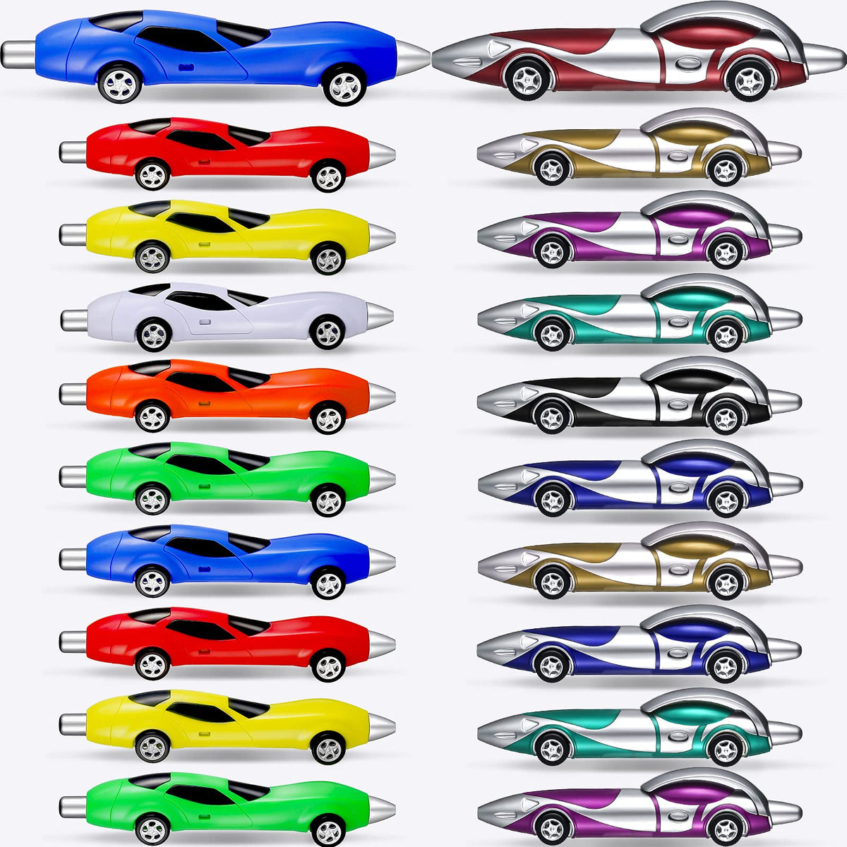 20 Pieces Car Pens Interesting Racing Car Pens Cool Pens And Pencils Fun Pens For Office Stationary Supplies