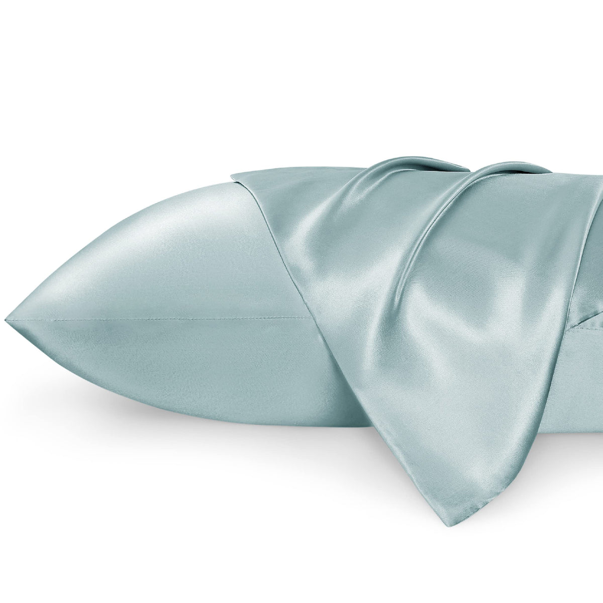 Bedsure Satin Pillowcase Standard Set Of 2 - Ether Silky Pillow Cases For Hair And Skin 20X26 Inches, Pillow Covers With Envelop