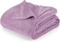 Utopia Bedding Lilac Fleece Blanket California King Size Lightweight Fuzzy Soft Anti-Static Microfiber Bed Blanket (102X96 Inch)
