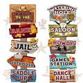 Hooqict Western Birthday Party Decorations 20 Pieces Cowboy Themed Party Signs Welcome To The Wild West Cutouts for Classroom Co