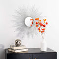 Safavieh Home Emme Silver Sunburst 30-inch Decorative Accent Mirror