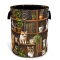 Cute Cat Laundry Basket Bookshelf Animal Oxford Cloth Laundry Hamper