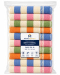Cotton Hand Towels Set, 10 x 16 Inch Soft Absorbent Face Towels, Kitchen Towels, Bathroom Hand Towels, Wash Cloths for Home, Gym