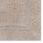 Better Trends 100% Cotton Lux Collection Bath Mats, White Bath Mat - Tufted, Reversible & Absorbent & Machine Washable Bath Mats