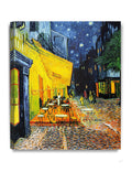 DECORARTS - Cafe Terrace At Night by Vincent Van Gogh. Oil Painting Reproduction. Giclee Print on Canvas. Ready to Hang Wall Art