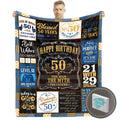 50Th Birthday Gifts For Men, 50 Birthday Gifts For Men With Gift Box, 50Th Birthday Gifts Blanket, 50Th Birthday Gifts For Men F