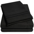 1500 Supreme Collection Queen Sheet Sets Black - Luxury Hotel Bed Sheets And Pillowcase Set For Queen Mattress - Extra Soft, Ela