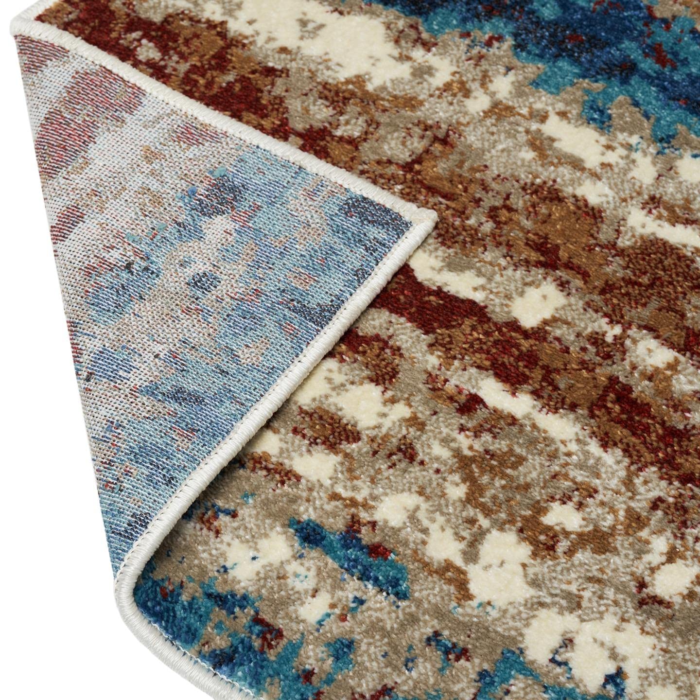 Luxe Weavers Lagos Collection 7501 Passion 5X7 Abstract Area Rug
