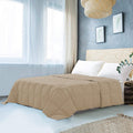 Edmund Microfiber 250 Gsm All Season Comforter (60 X 90 Inches/152Cm X 228Cm) Comforter/Blanket/Quilt/Rajai  Single Bed|Beige