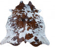 Homeroots Brown And White Salt And Pepper Brazilian Cowhide Rug