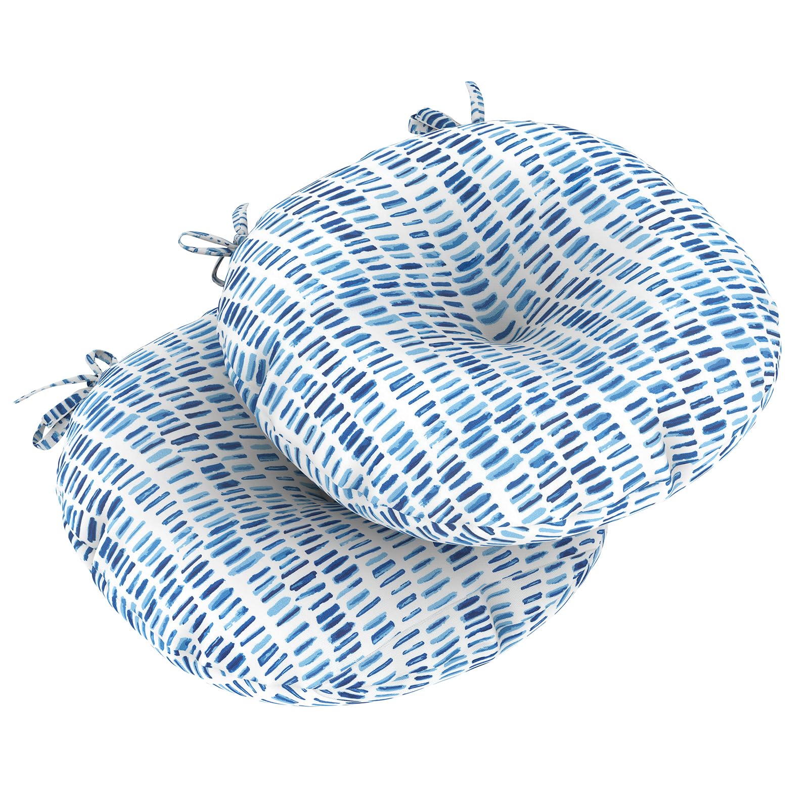 Lvtxiii Outdoor Seat Cushions Patio Chair Pads With Ties, Round Bistro Chair Cushions For Home Office And Patio Garden Furniture
