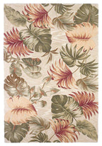 HomeRoots 7' x 9' Wool Beige Area Rug