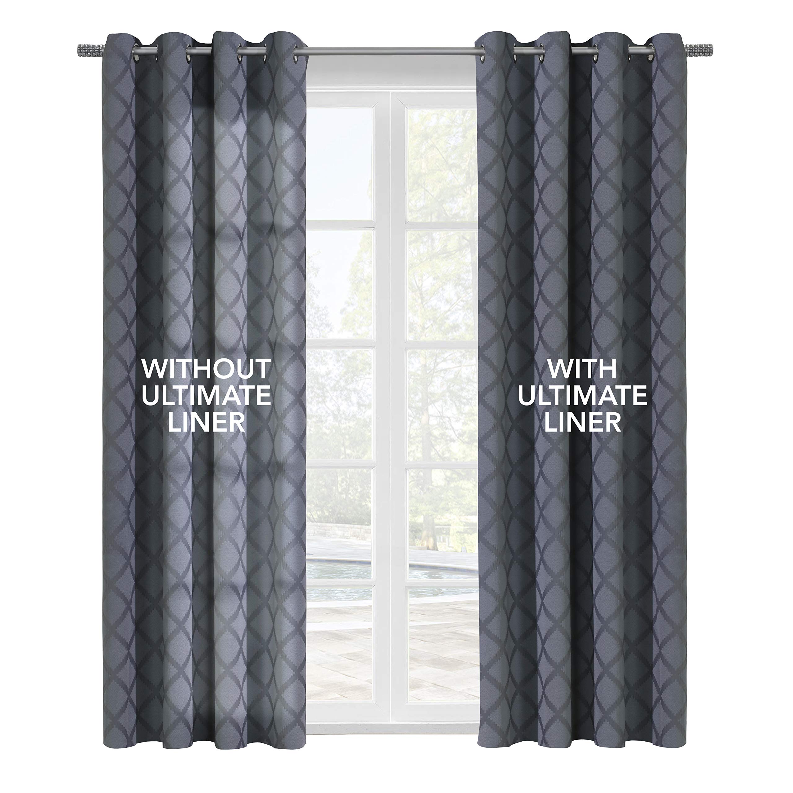 Thermalogic Ultimate Curtain Panel, 45 in x 113 in, Soft white