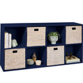 Best Choice Products 8-Cube Storage Organizer, 11in Shelf Opening, Bookcase, Display Shelf, Customizable w/ 3 Removable Back Pan