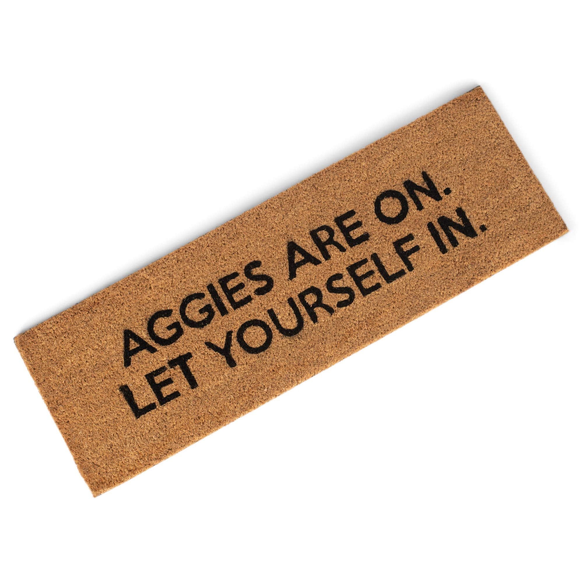 47Th & Main Coir Door Mat, 33 X 10-Inches, Aggies