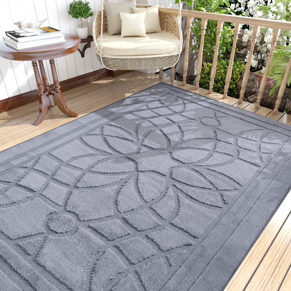 Dexi Front Door Mat For Home Entrance, 3'X5' Non-Slip Absorbent Floor Mats Low-Profile Washable Doormat For Entryway, Garage, Pa