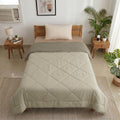 Mafatlal 150 GSM Impress Single Bed Comforter | Soft Lightweight, Skin Friendly, AC Blanket | 60x90 Inch | Butter Cream