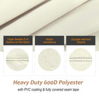 Nettypro Patio Chair Covers For Outdoor Furniture 4 Pack, Waterproof Heavy Duty Lawn Patio Furniture Cover Deep Seat Dining Chair Covers, 30W X 33D X 34H Inches, Beige