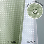 Small Stall Size Shower Curtain 36X72 For Bathroom Spring Decor Narrow Half Waterproof Washable Liner Waffle Fabric Cloth Rv Sho