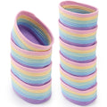 Loyim 10 Pack Small Woven Baskets, Cotton Rope, Pastel Color