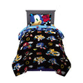 Sonic The Hedgehog Anime Kids Super Soft Comforter And Sheet Set, 4 Piece Twin Size By Franco, Prints May Vary