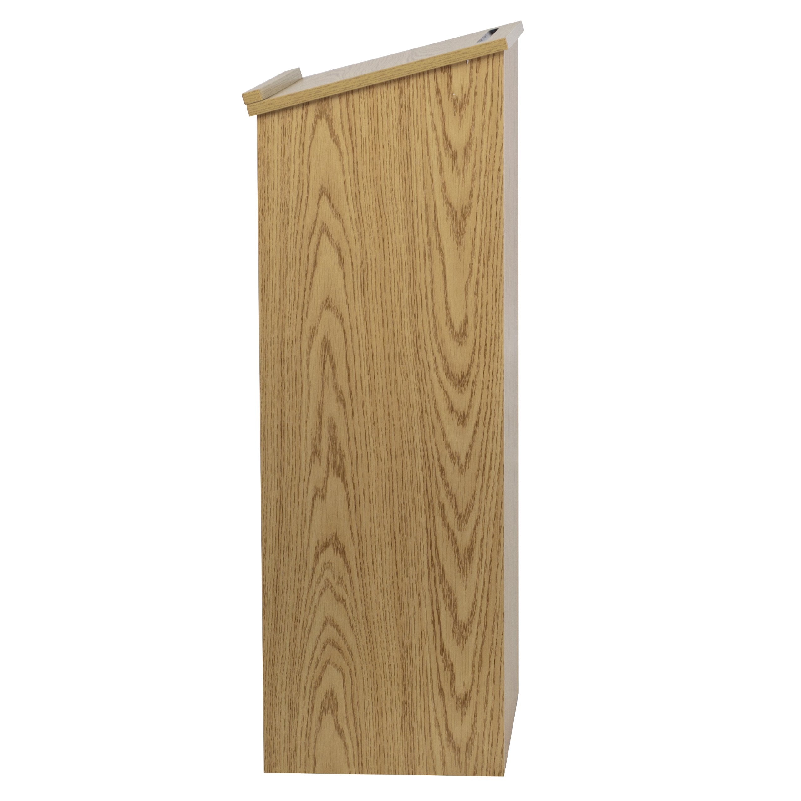 Flash Furniture Mysta Stand-Up Lectern in Oak