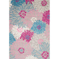 Nourison Passion Grey 67 x 96 Area -Rug, Floral, Farmhouse, Easy -Cleaning, Non Shedding, Bed Room, Living Room, Dining Room, 