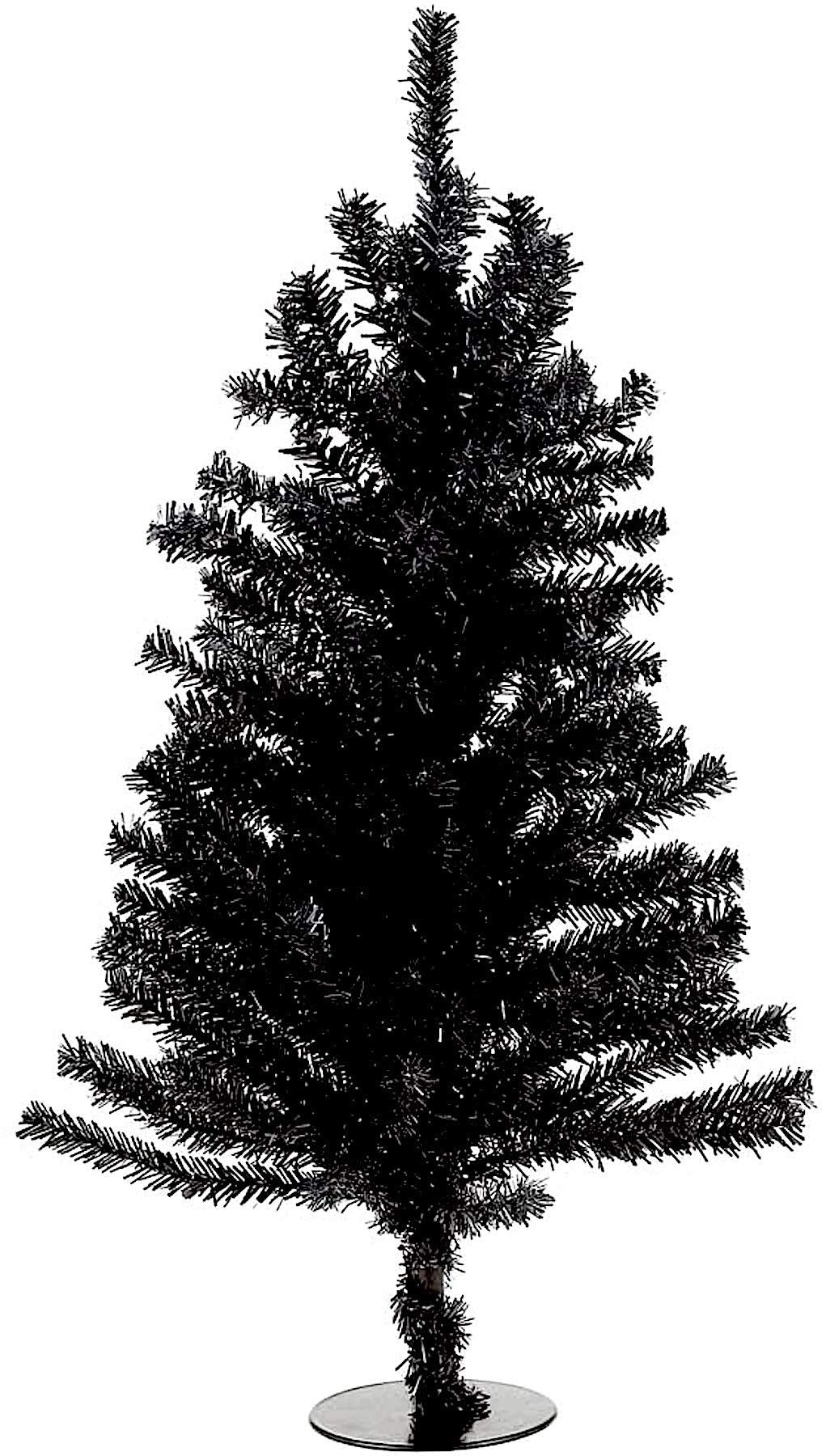 18-Inch Unlit Black Tree
