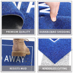 Jjuuyou Welcome Mats For Front Door Outdoor Entry Go Away Doormat Non Slip Rubber Mat For Home Indoor Farmhouse Funny Kitchen Do